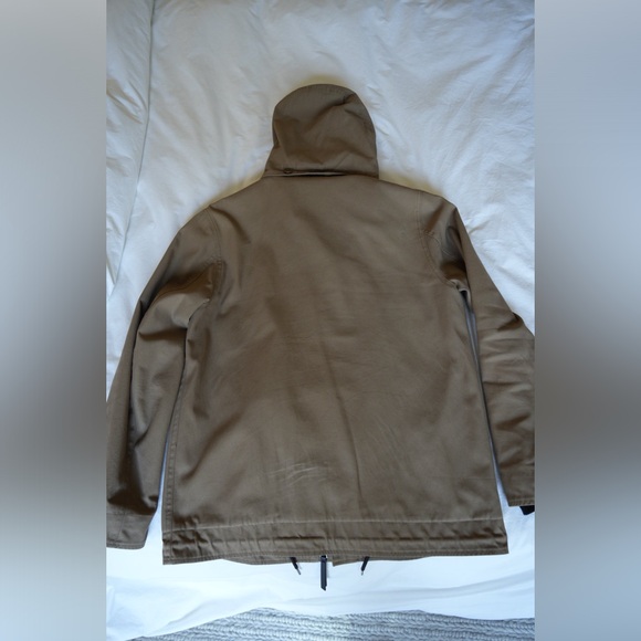 SANDRO Size S Tan Cotton Zip & Buttons Jacket - Picture 4 of 4